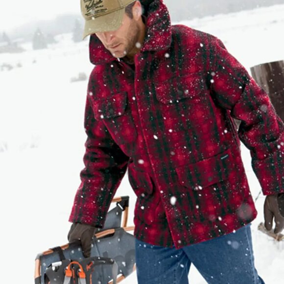 **RARE** Woolrich Classic Hunt Coat | Buffalo Check | Size L - Picture 11 of 11